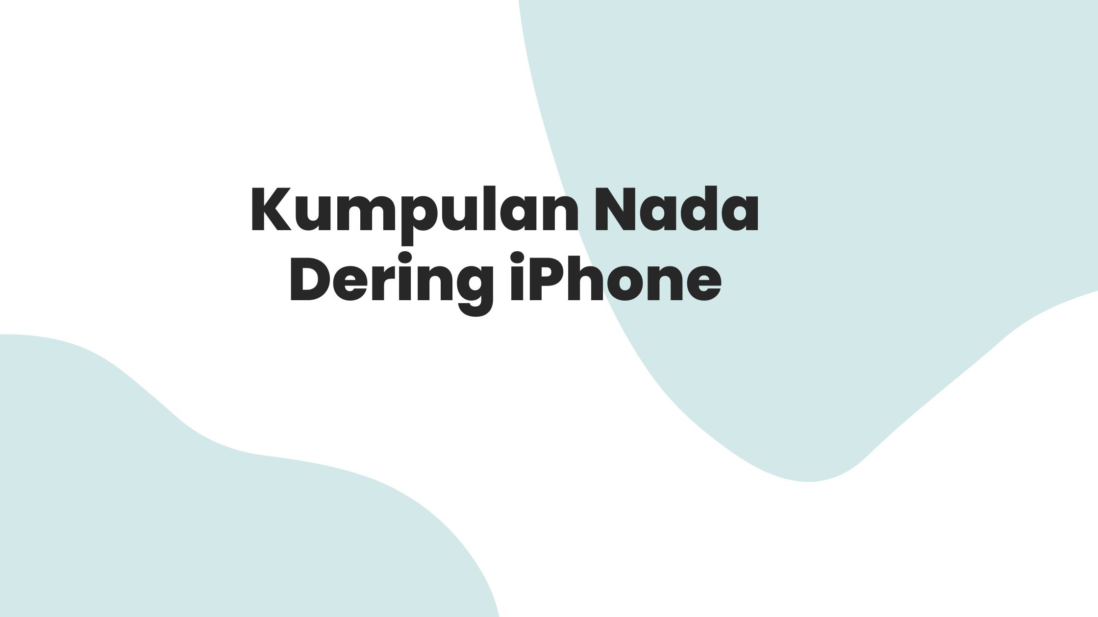 Download Nada Dering iPhone